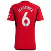 Maillot de Supporter Manchester United Martinez 6 Domicile 2023-24 Pour Homme